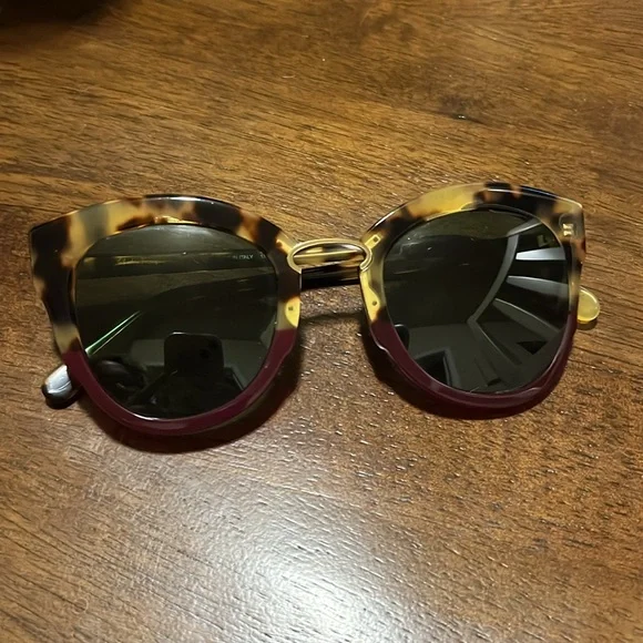 Salvatore Ferragamo Ruby Red Tortoise Cat Eye Sunglasses - Picture 3 of 8